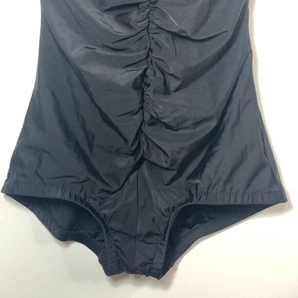 Rose Marie Reid Black Tummy Control One Piece Swim Suit Size Small - Picture 4 of 8